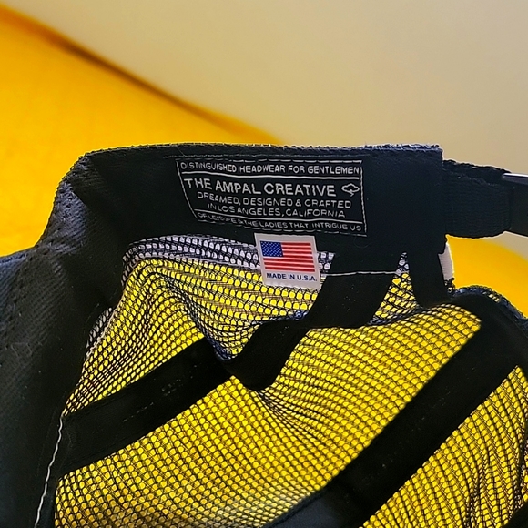 The Ampal Creative 5 panel unstructured camp hat blue mesh - Picture 4 of 4